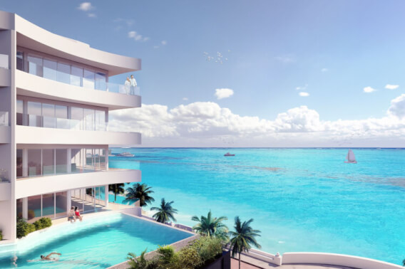 Oceanfront Apartment, Jacuzzi, Gym, Pre-construction, Sea Boardwalk, Cozumel
