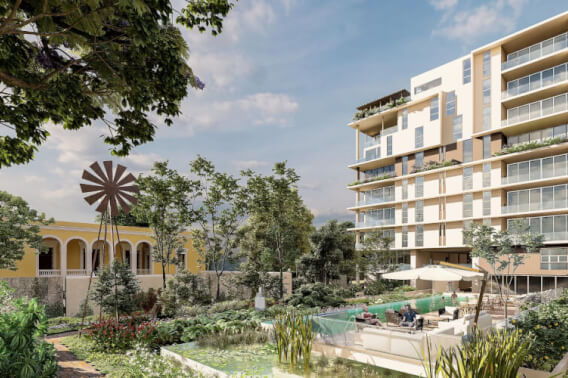 Modern Apartment in Restored Casona with Amenities for Sale, Downtown M&eacute;rida