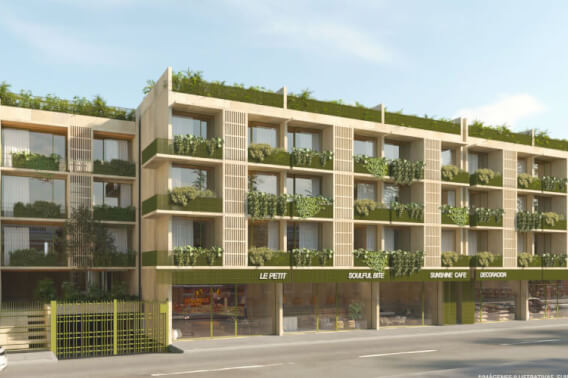 Apartment, Street view, Roof garden and coworking, For sale