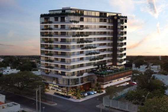 Apartments with garden, pool, games room, sale, Zona Campestre, M&eacute;rida.