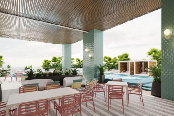 Studio with pool and wet bar for sale, 5th Avenue, Playa del Carmen