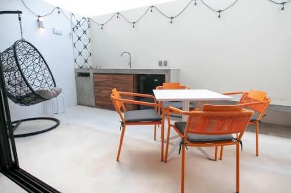 Studio with terrace, grill and private outdoor dining area, eco technology, electric bicycles, spa, 700 m2 of swimming pools