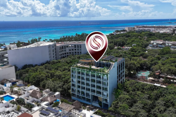 Studio with ocean view from rooftop for sale, Centro, Playa del Carmen