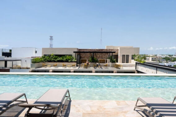 Studio on the 4th floor in Syrena for sale, Downtown Playa del Carmen