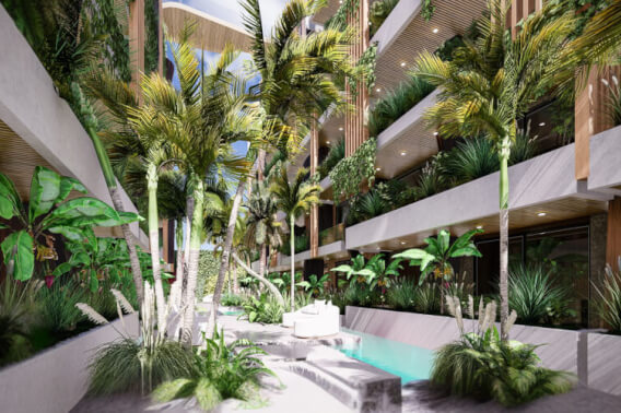 Penthouse-style studio, Furnished, for sale, Downtown, Playa del Carmen