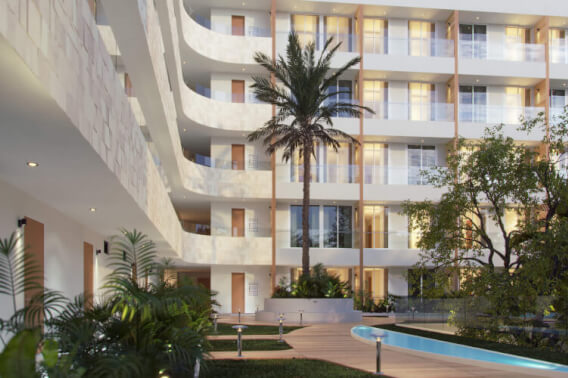 Loft con rooftop y alberca com&uacute;n en venta, Frente al Mar, Puerto Morelos