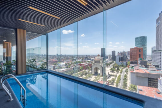 Loft con terraza privada, alberca y jacuzzi, en venta, Cuauht&eacute;moc, CDMX