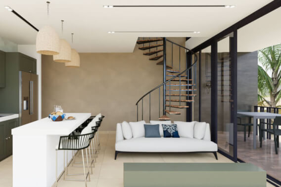 Double-height loft, with amenities, near Chahue Beach, for sale, Huatulco