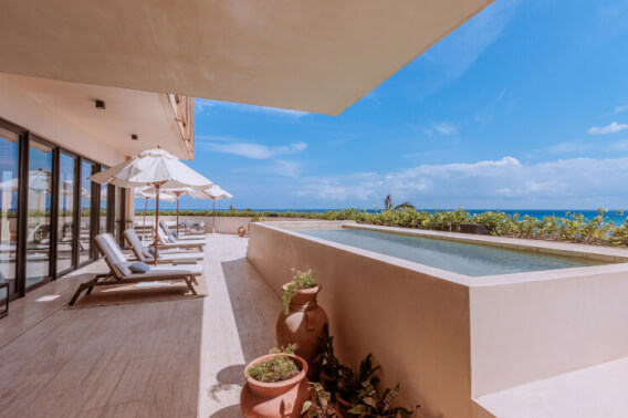 Two-story luxury pentgarden with ocean view and terrace for sale