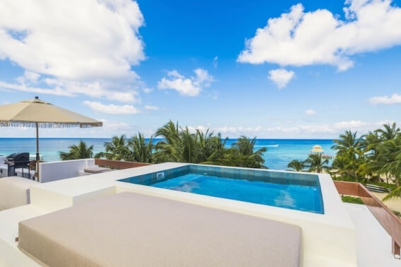 Furnished beachfront penthouse, Zona Hotelera Sur, Cozumel