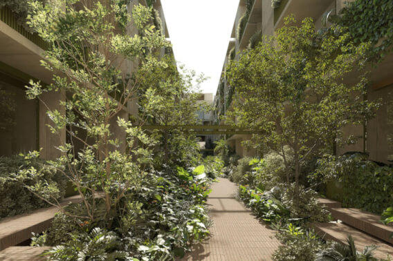 Penthouse con 3 terrazas, equipamiento inteligente, Roof garden y Coworking, En venta