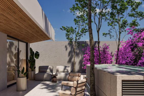 Penthouse with swimming pool, balcony, wellness center, gym, for sale