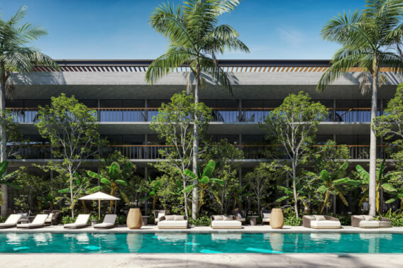 Penthouse with pool, co-working, and spa for sale, Playacar, Playa del Carmen