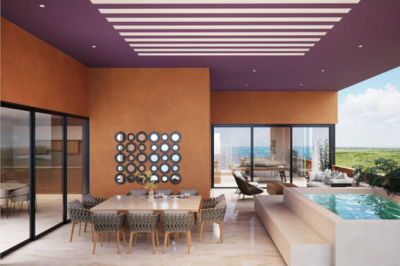 Penthouse with private pool and beach club, in Costa Mujeres, Canc&uacute;n