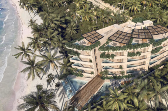 Oceanfront penthouse with private pool and service room for sale, Tankah, Tulum