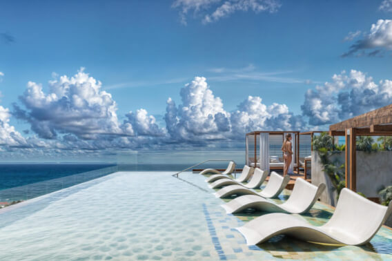 Penthouse with private pool, and rooftop, for sale, Colosio zone, Playa del Carmen, Quintana Roo, Mexico.