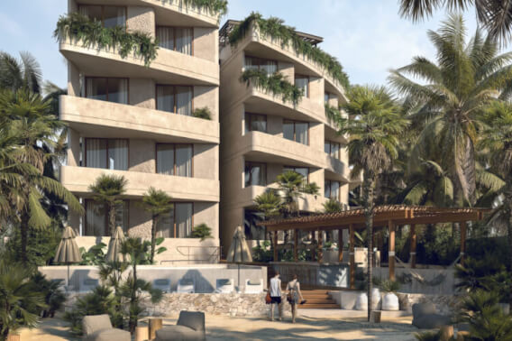 Beachfront penthouse with private pool for sale, Tankah, Tulum