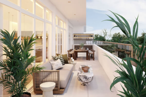 Penthouse with barbecue area, pool, pet area, cigar lounge, coworking gym and more for sale Merida Norte