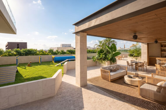 Penthouse with Balcony, Pool, Jacuzzi, BBQ Areas and More Amenities, For Sale