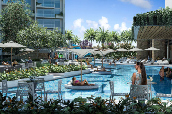 Penthouse with beach club, pool, gym, jogging track, barbecue area among many other activities, North Zone, M&eacute;rida