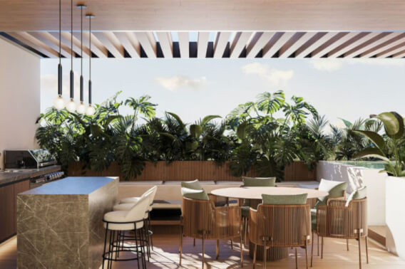 Penthouse with family room and rooftop, for sale, M&eacute;xico Norte, M&eacute;rida.