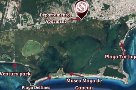 Penthouse with jacuzzi, pool and garden for pets, pre-construction, for sale, Canc&uacute;n.