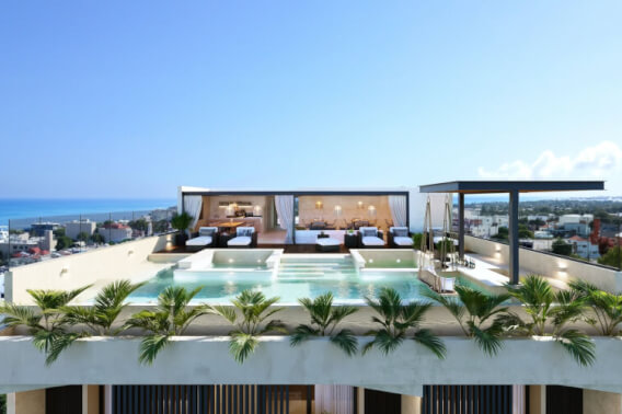 Penthouse with Jacuzzi, Amenities Including a Pool with Bar and Gym, For Sale