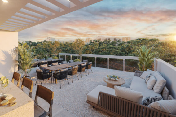 Penthouse with private roof garden and elevator for sale, &Aacute;lvaro Obreg&oacute;n, CDMX