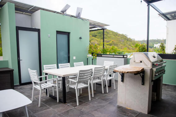 Penthouse with private rooftop and bbq area, fully furnished, Smart Home system, for sale Tangolunda, Huatulco.
