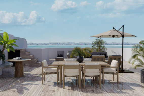 Penthouse for sale with rooftop, panoramic views, Boulevard Colosio, Canc&uacute;n