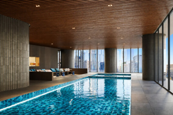 Penthouse with high ceilings, with a swimming pool, multimedia room, for sale