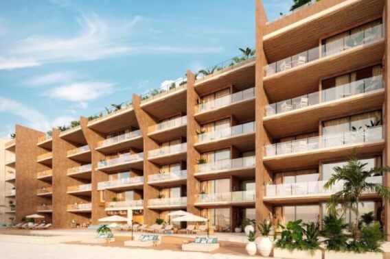 Penthouse with common terrace overlooking the sea, barbecue area and pool, access to the beach, pre-construction, for sale Tankah Bay Tulum.