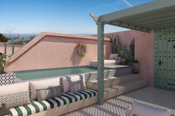 Penthouse with private terrace and pool for sale, La Veleta, Tulum.