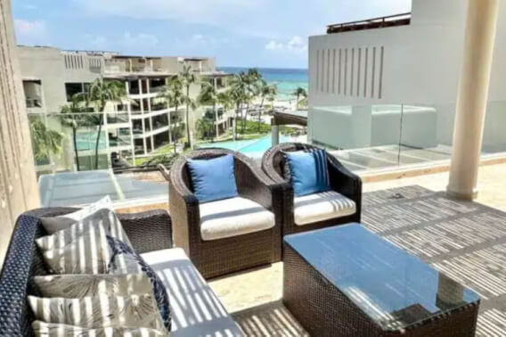 Ocean View Penthouse with Pool for Sale, Coco Beach, Playa del Carmen