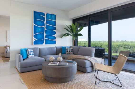 Penthouse de 3 recamaras en edificio sustentable con vista al mar, campo de golf y reserva natural. Totalmente equipado y con amenidades