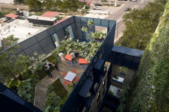 Penthouse with private rooftop, jacuzzi, pet-friendly, for sale in M&eacute;rida.