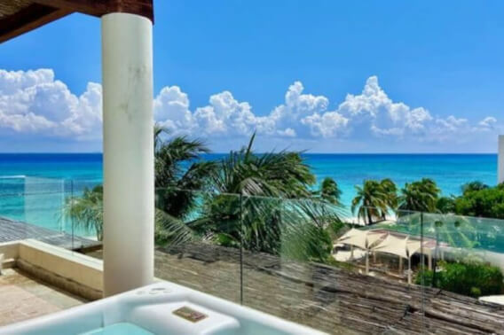 Oceanfront Penthouse with Ocean View for Sale, Coco Beach, Playa del Carmen