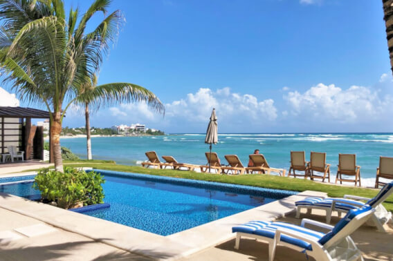 Reduced Price Oceanfront Penthouse for Sale, Rooftop Terrace, Akumal, Quintana Roo