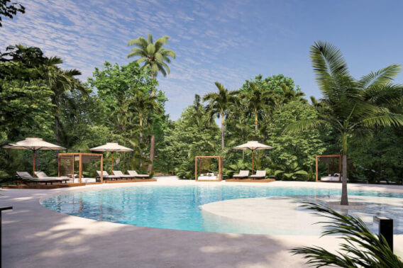 Luxury Oceanview sky villa with pool, for sale, Corasol, Playa del Carmen