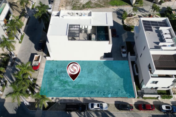 Lot with lagoon view in Puerto Cancun, beach club, golf, for sale, Cancun