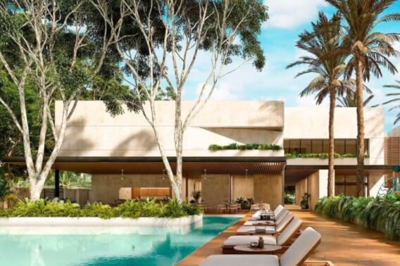 Land of 1,042 m2 in a gated community with swimming pool, sports fields, pet park, games, spa, and much more amenities for sale in the North