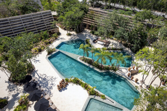 529 sqm residential land with pool in a gated community, Tulum.