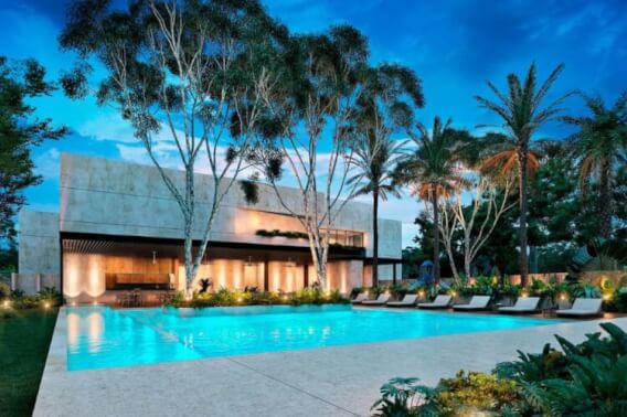 Land of 1,042 m2 in a gated community with swimming pool, sports fields, pet park, games, spa, and much more amenities for sale in the North