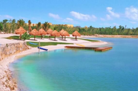 Land in luxury area 360 m2, exclusive community with lakes, clubhouse, cycle track, sports fields, pools, gym, spa, and more, Lagos del Sol