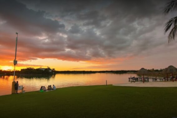 Land in front of green areas in exclusive community with lakes, clubhouse, cycle track, sports fields, pools, gym, spa, and more