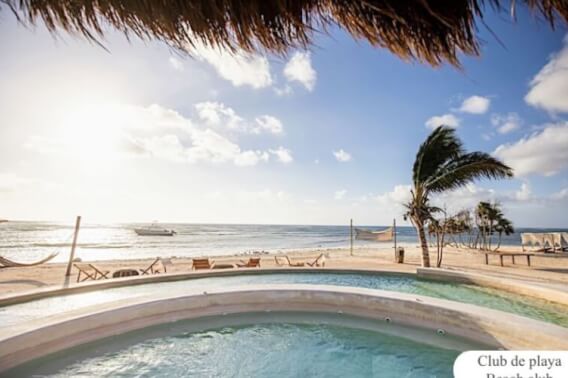 Lot in luxury community with beach club, golf course, clubhouse, parks, concierge, spa, pet park, and more amenities for sale Corasol Playa