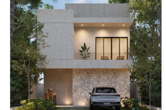 Residence with garden, terrace and clubhouse with amenities, for sale, Mayakoba, Playa del Carmen.