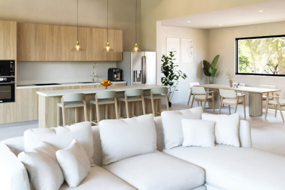 Villa for sale with private Jacuzzi, private beach club access, pool and gym