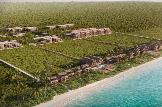 Oceanfront villa, in luxury hotel, exclusive amenities in Punta Venado, Playa del Carmen.