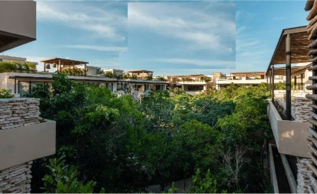 Penthouse con alberca privada, gimnasio, yoga, spa, tecnología ecológica, en Aldea Zama, Tulum, venta.